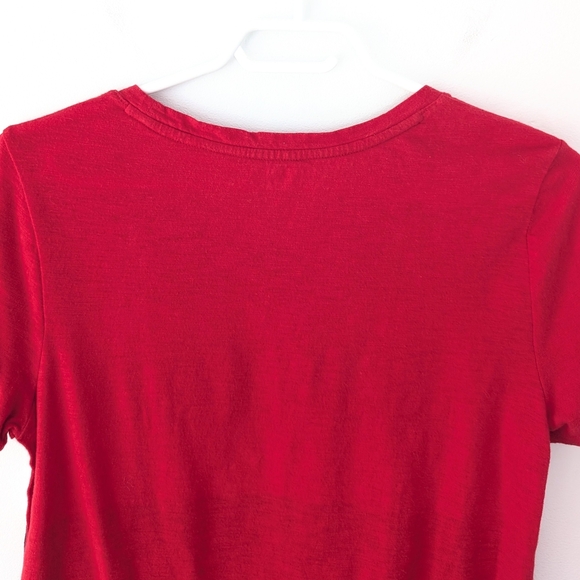 Tommy Hilfiger Women's Classic Color Block Red Navy White T-shirt ~ Size Medium - Picture 7 of 9